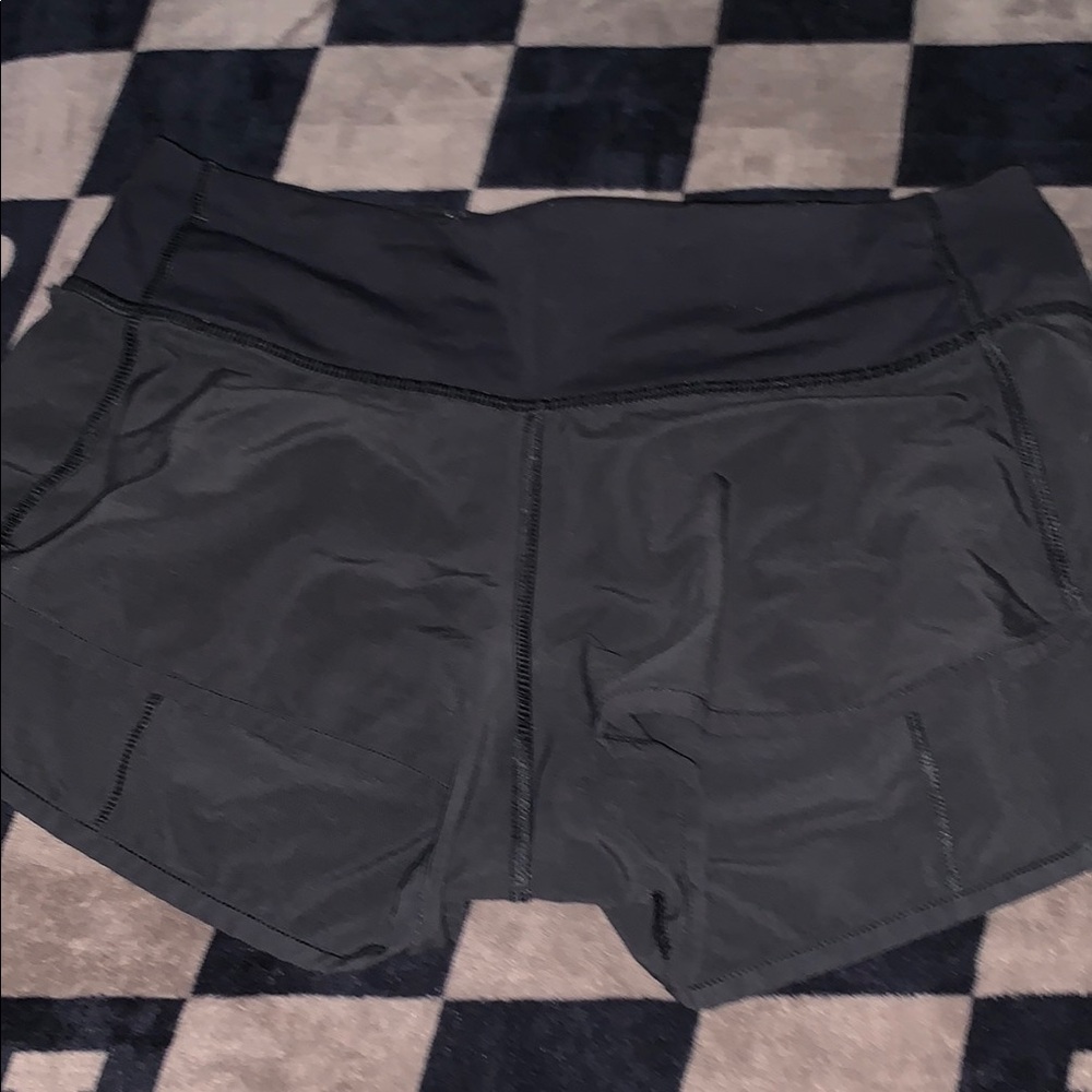 Lululemon Athletica Black Athletic Shorts Lightweight Moisture-Wicking